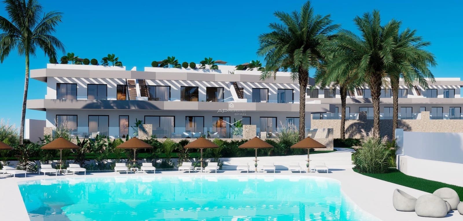 2 soveværelse Bungalow til salg i Finestrat med swimmingpool - € 429.900 (Ref: 9289970)