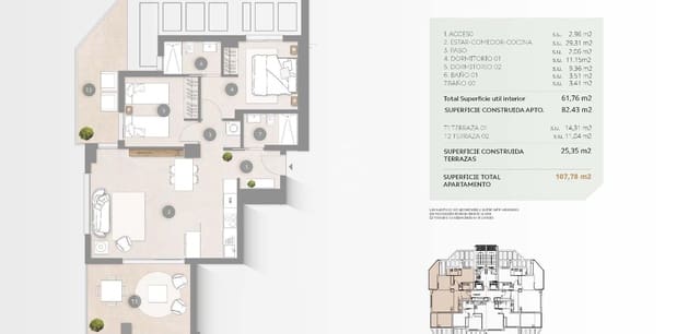 2 soveværelse Lejlighed til salg i Cometa - Carrió, Calpe / Calp med swimmingpool - € 430.000 (Ref: 9289971)
