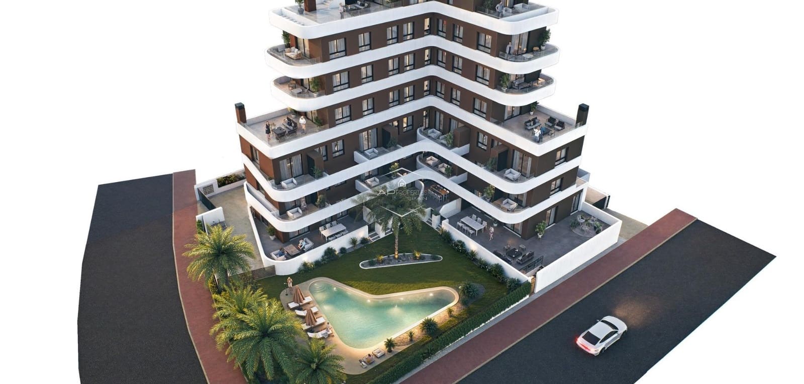 2 makuuhuone Huoneisto myytävänä paikassa Guardamar del Segura mukana uima-altaan - 295 000 € (Ref: 9289979)