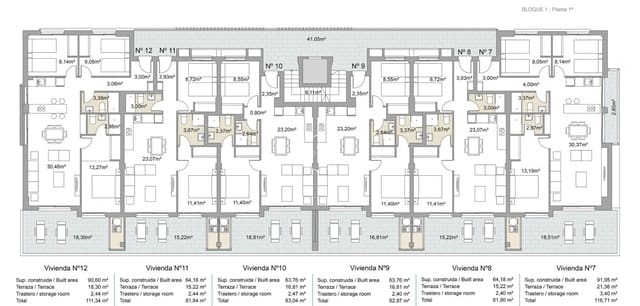 2 quarto Apartamento para venda em Pilar de la Horadada ciudad, Pilar de la Horadada com piscina - 249 000 € (Ref: 9289981)