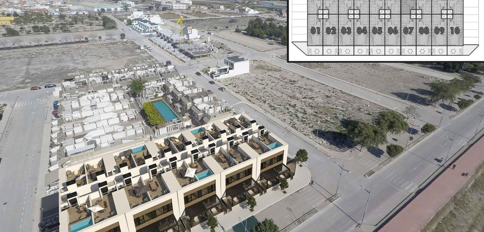 2 soveværelse Byhus til salg i Dolores med swimmingpool - € 259.000 (Ref: 9340241)