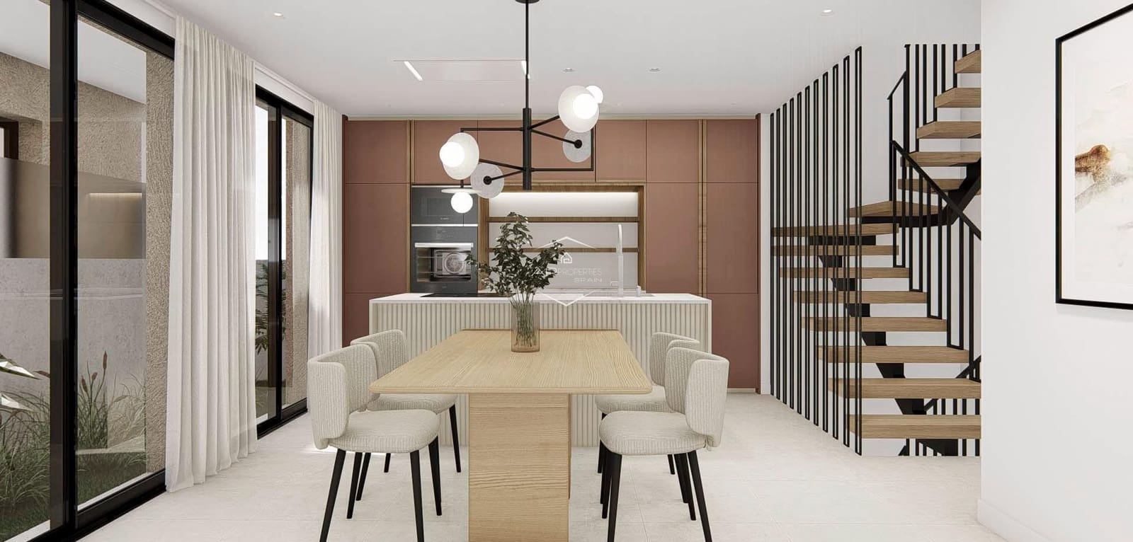 3 soveværelse Rækkehus til salg i Ciudad Quesada med swimmingpool - € 435.000 (Ref: 9340242)