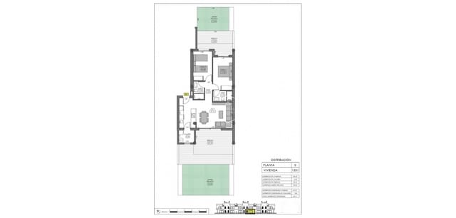 2 bedroom Bungalow for sale in Algorfa with pool - € 323,900 (Ref: 9478965)