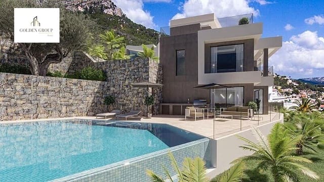 4 sypialnia Willa na sprzedaż w Calpe / Calp z basenem garażem - 1 950 000 € (Ref: 8421426)