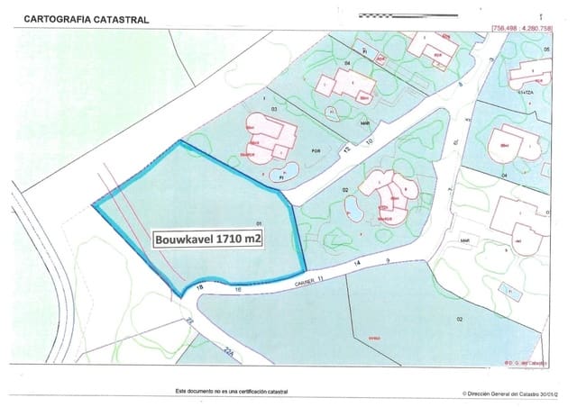 Bouwgrond te koop in Altea la Vella, Altea - € 349.000 (Ref: 8599827)