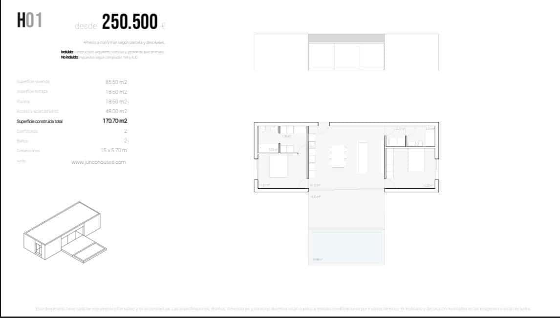 2 bedroom Villa for sale in Alfaz del Pi / L'Alfas del Pi with pool garage - € 338,500 (Ref: 8735480)