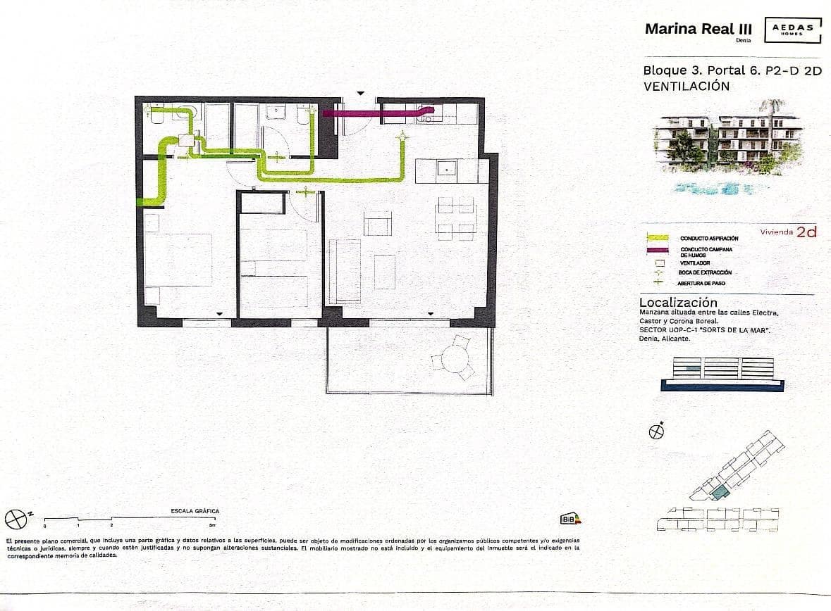 Apartamento de 2 habitaciones en Dénia en venta con piscina garaje - 359.000 € (Ref: 9174628)