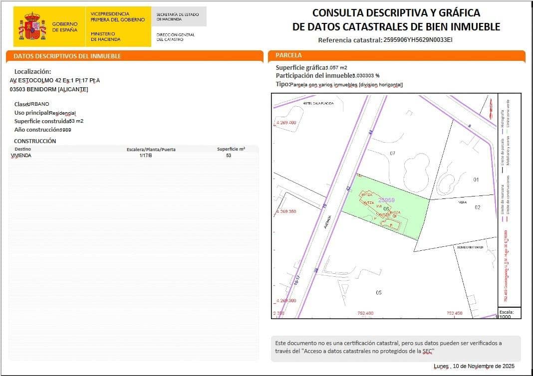 2 soverom Penthouse til salgs i Benidorm med svømmebasseng - € 320 000 (Ref: 9396193)