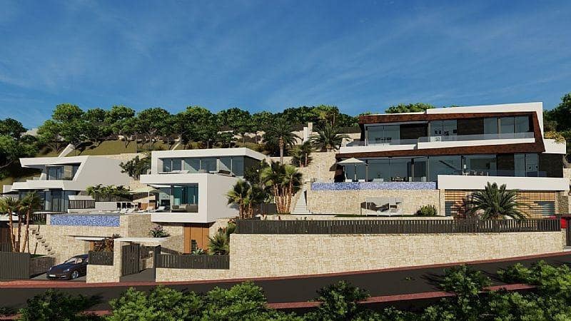 4 sypialnia Willa na sprzedaż w Calpe / Calp z basenem garażem - 1 690 000 € (Ref: 9419989)