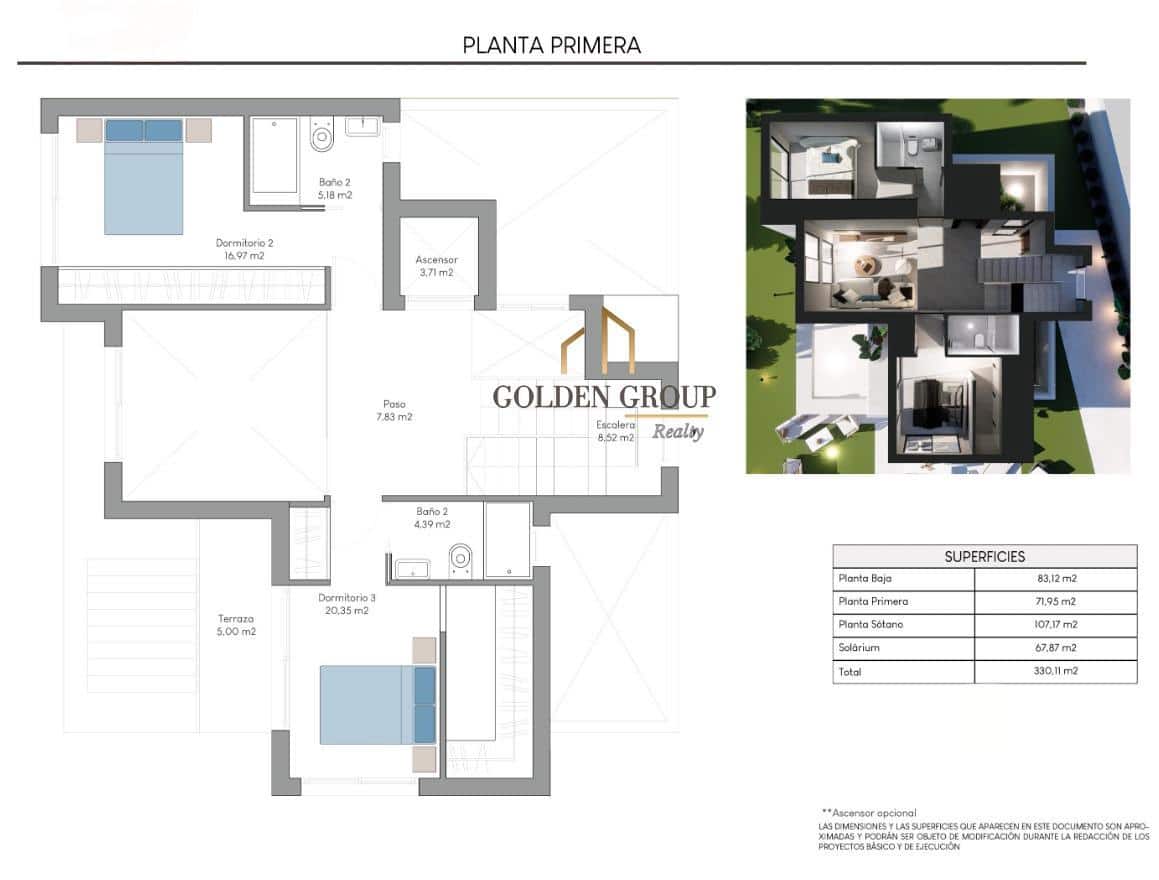 3 bedroom Villa for sale in Finestrat with pool garage - € 699,900 (Ref: 9513559)