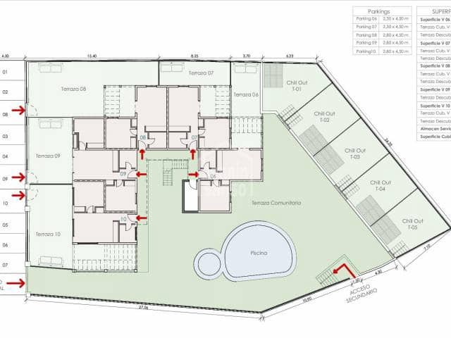 1 sypialnia Apartament przy plaży na sprzedaż w Ciutadella de Menorca z basenem - 295 000 € (Ref: 9108210)