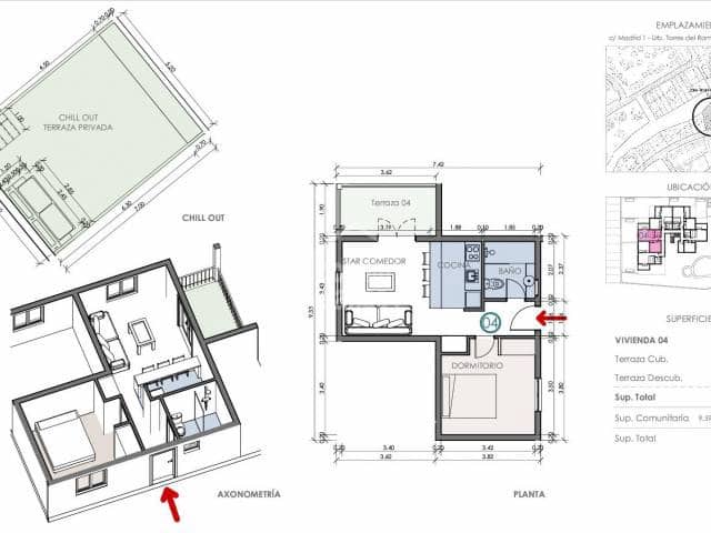 1 camera da letto Appartamento sulla Spiaggia in vendita in Ciutadella de Menorca con piscina - 255.000 € (Rif: 9191373)