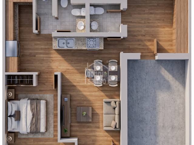 1 sovrum Lägenhet till salu i San Luis / Sant Lluís med garage - 250 000 € (Ref: 9694629)