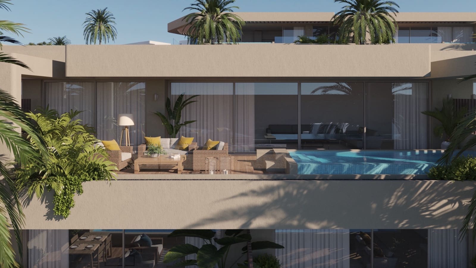 3 sovrum Takvåning till salu i Adeje med pool garage - 1 490 000 € (Ref: 10038550)