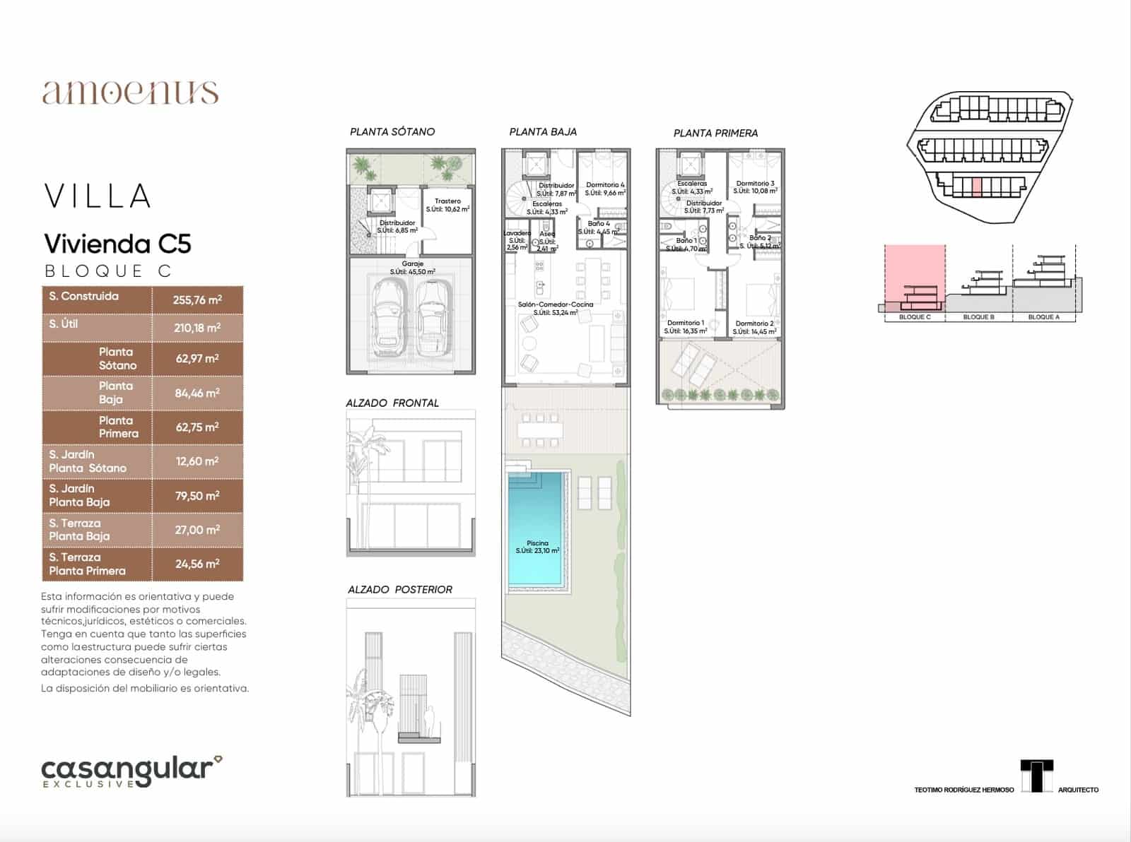 3 sovrum Takvåning till salu i Adeje med pool garage - 1 490 000 € (Ref: 10038550)