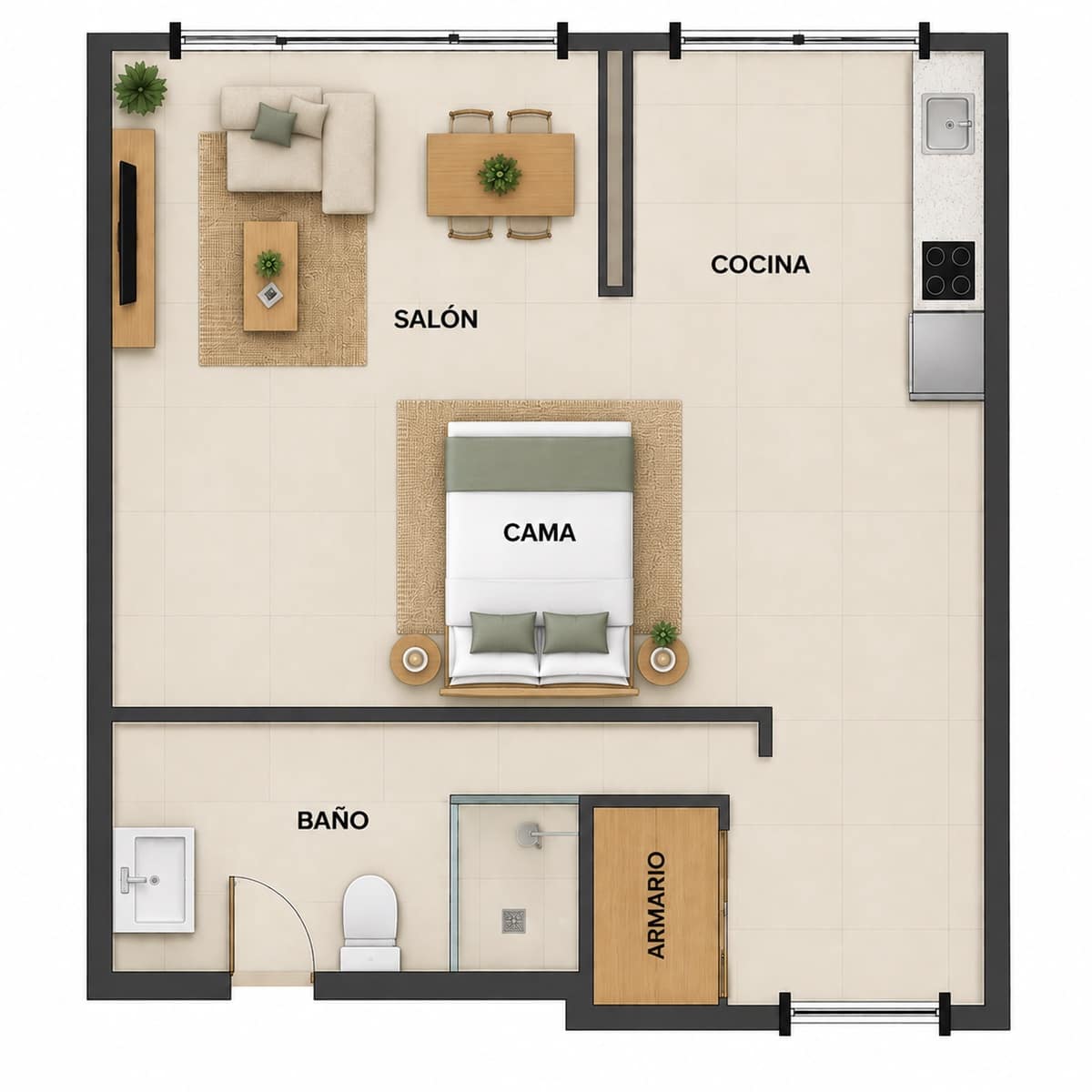 Apartamento en Playa de las Americas en venta con piscina - 299.000 € (Ref: 9146338)