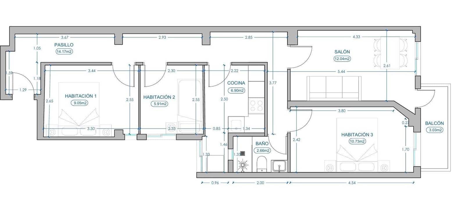 3 soverom Leilighet til salgs i Sevilla by - € 329 000 (Ref: 9403282)
