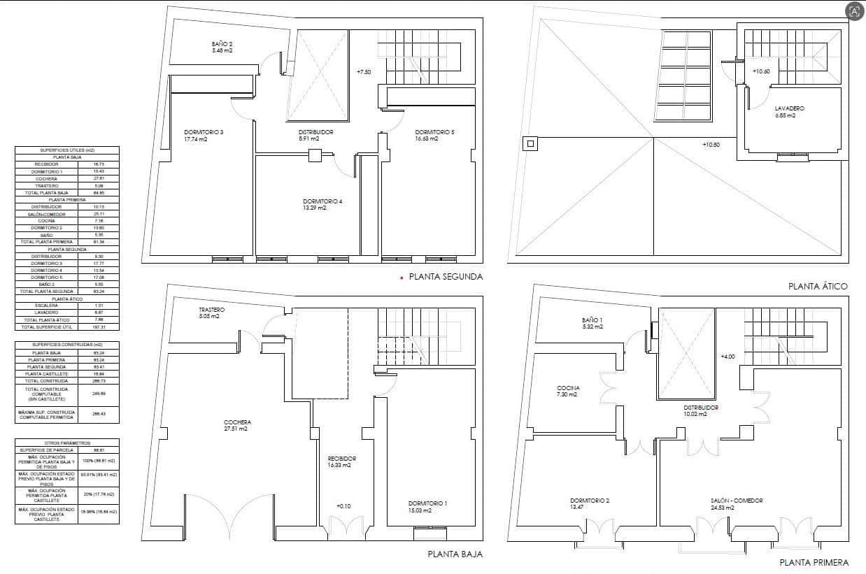 5 camera da letto Casa in vendita in Siviglia citta con garage - 620.000 € (Rif: 9876590)
