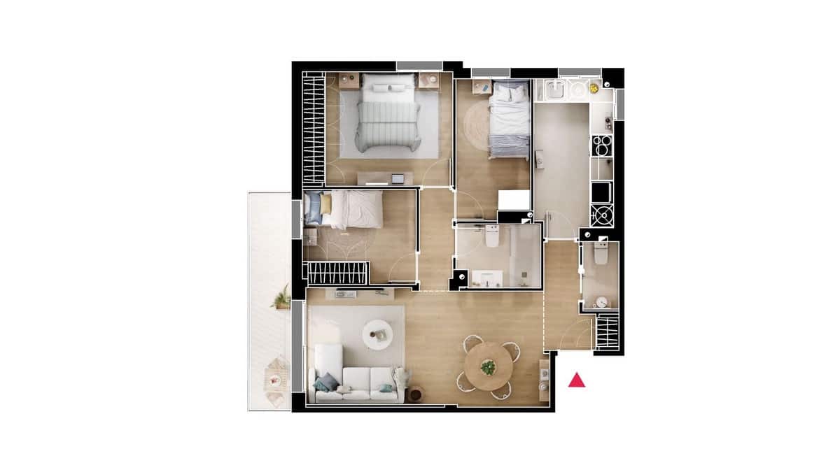 3 makuuhuone Kattohuoneisto myytävänä paikassa Fuengirola mukana uima-altaan 
autotalli - 450 000 € (Ref: 9471504)