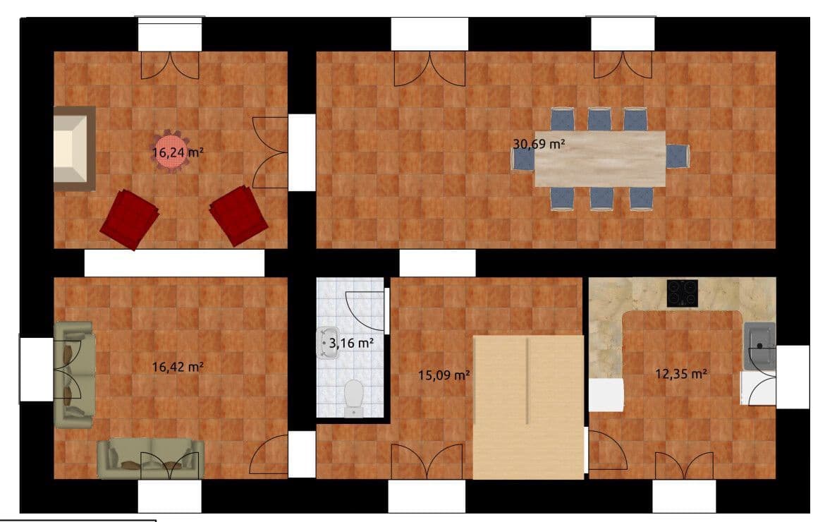 5 soveværelse Villa til salg i Fortuna med swimmingpool garage - € 494.999 (Ref: 8824601)