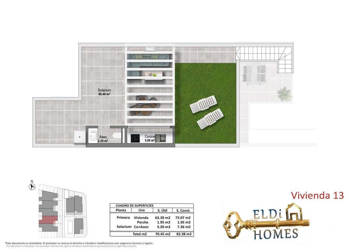 2 bedroom Apartment for sale in Pilar de la Horadada with pool garage - € 329,900 (Ref: 10165064)