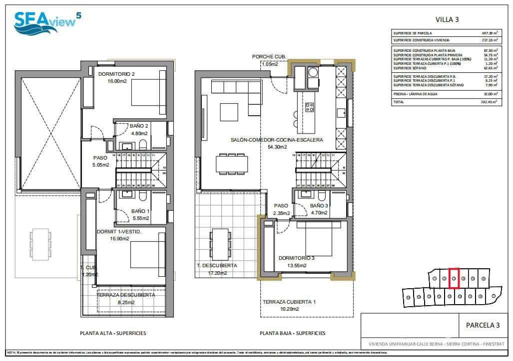 Chalet de 3 habitaciones en Finestrat en venta con piscina garaje - 1.195.000 € (Ref: 10173979)