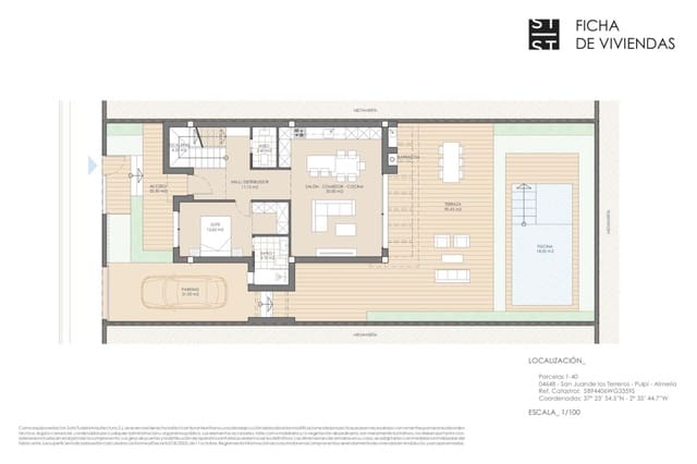 3 soveværelse Villa til salg i San Juan de los Terreros, Pulpí med swimmingpool - € 391.995 (Ref: 8508898)