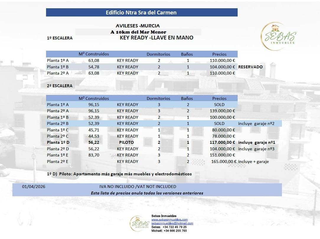 3 soveværelse Lejlighed til salg i Avileses - € 139.000 (Ref: 9536002)