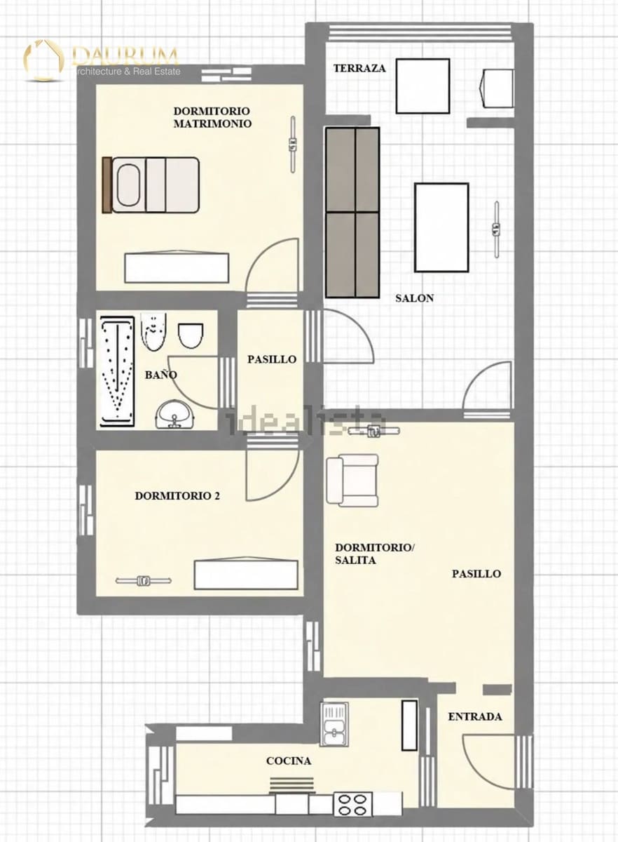 3 bedroom Flat for sale in Malaga city - € 200,000 (Ref: 10094822)