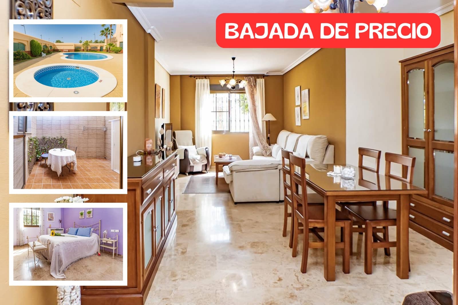 2 chambre Appartement à vendre à Roquetas de Mar avec piscine garage - 207 000 € (Ref: 8971019)