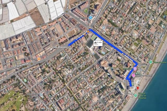 3 makuuhuone Huvila myytävänä paikassa Roquetas de Mar mukana uima-altaan 
autotalli - 587 000 € (Ref: 9414568)