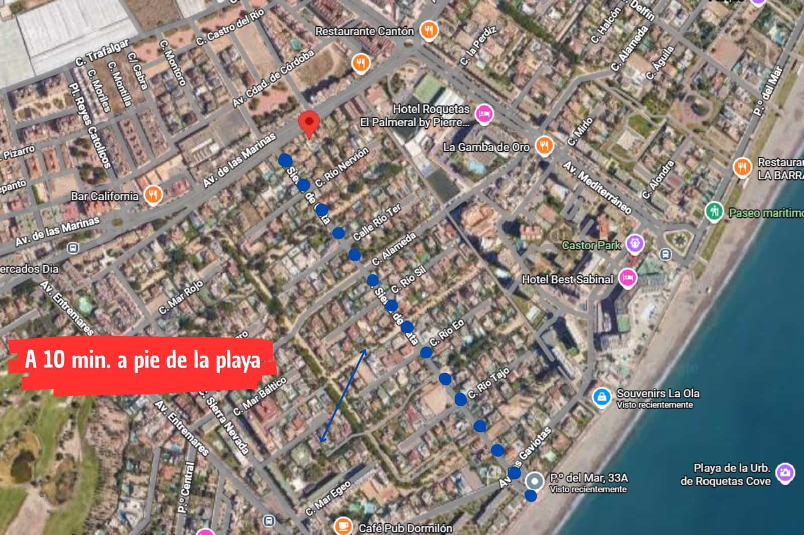 3 makuuhuone Huvila myytävänä paikassa Roquetas de Mar mukana uima-altaan 
autotalli - 587 000 € (Ref: 9414568)