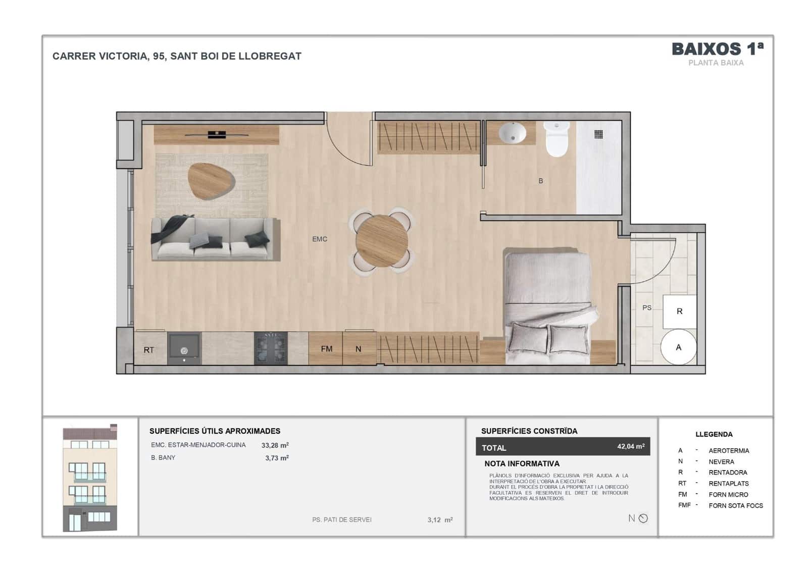 1 chambre Loft à vendre à Sant Boi de Llobregat - 205 000 € (Ref: 10043101)