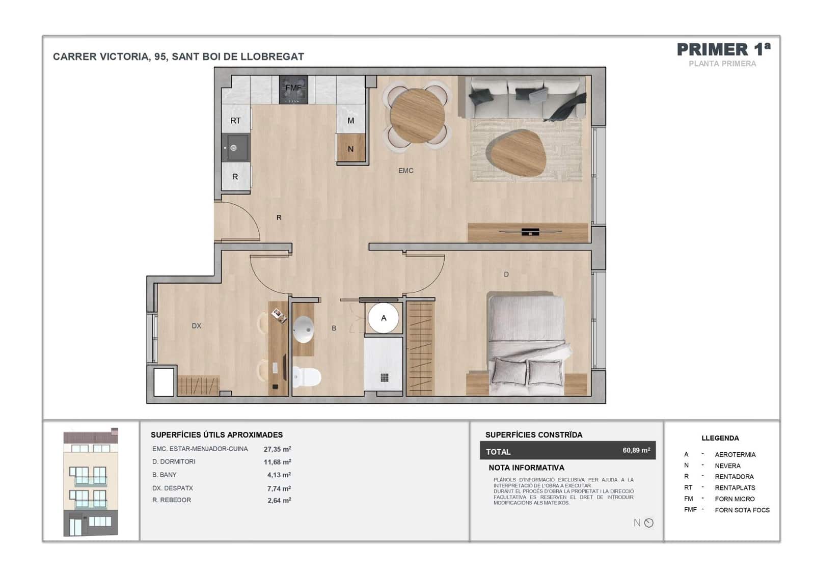 1 chambre Loft à vendre à Sant Boi de Llobregat - 205 000 € (Ref: 10043101)