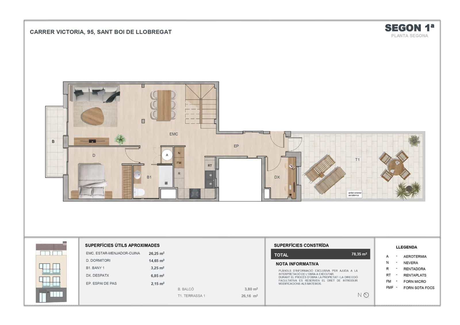 1 chambre Loft à vendre à Sant Boi de Llobregat - 205 000 € (Ref: 10043101)