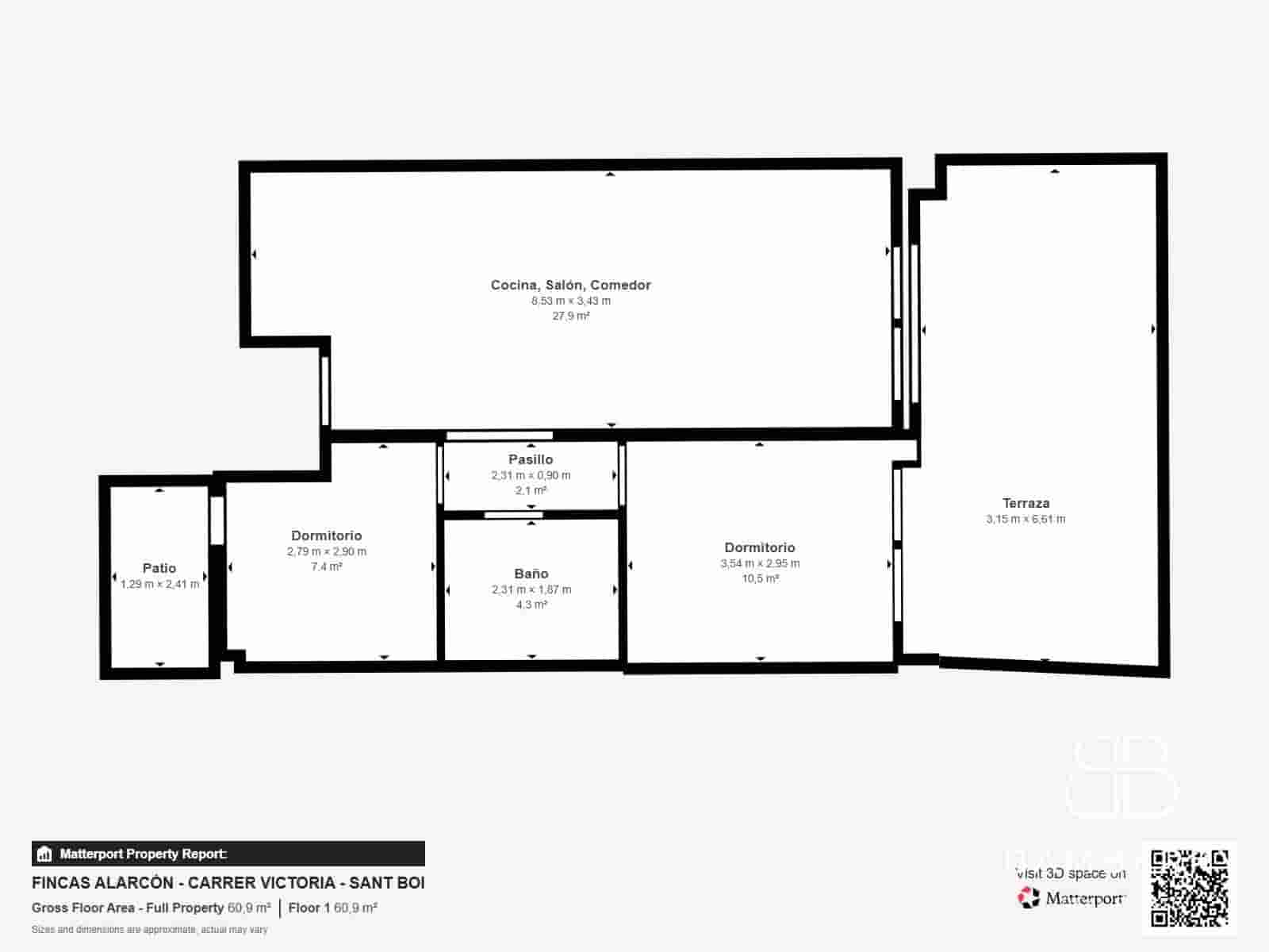 2 soveværelse Lejlighed til salg i Sant Boi de Llobregat - € 310.000 (Ref: 10043102)