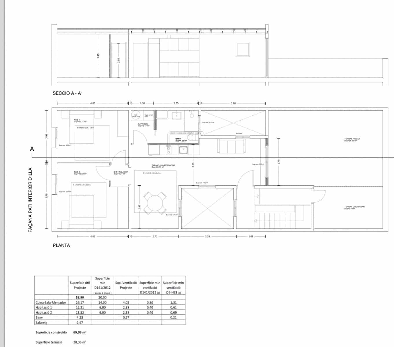 2 soveværelse Penthouse til salg i Barcelona by - € 589.000 (Ref: 9243445)