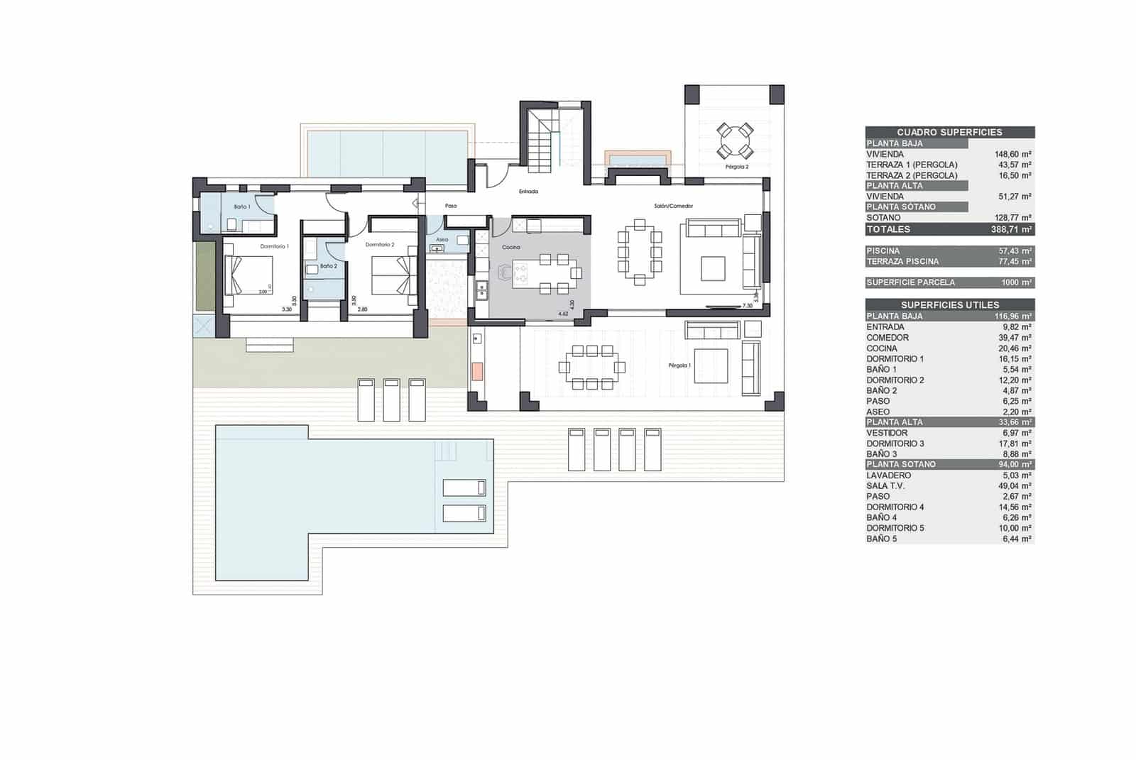 5 Zimmer Villa zu verkaufen in Adsubia mit Pool Garage - 2.300.000 € (Ref: 10187584)
