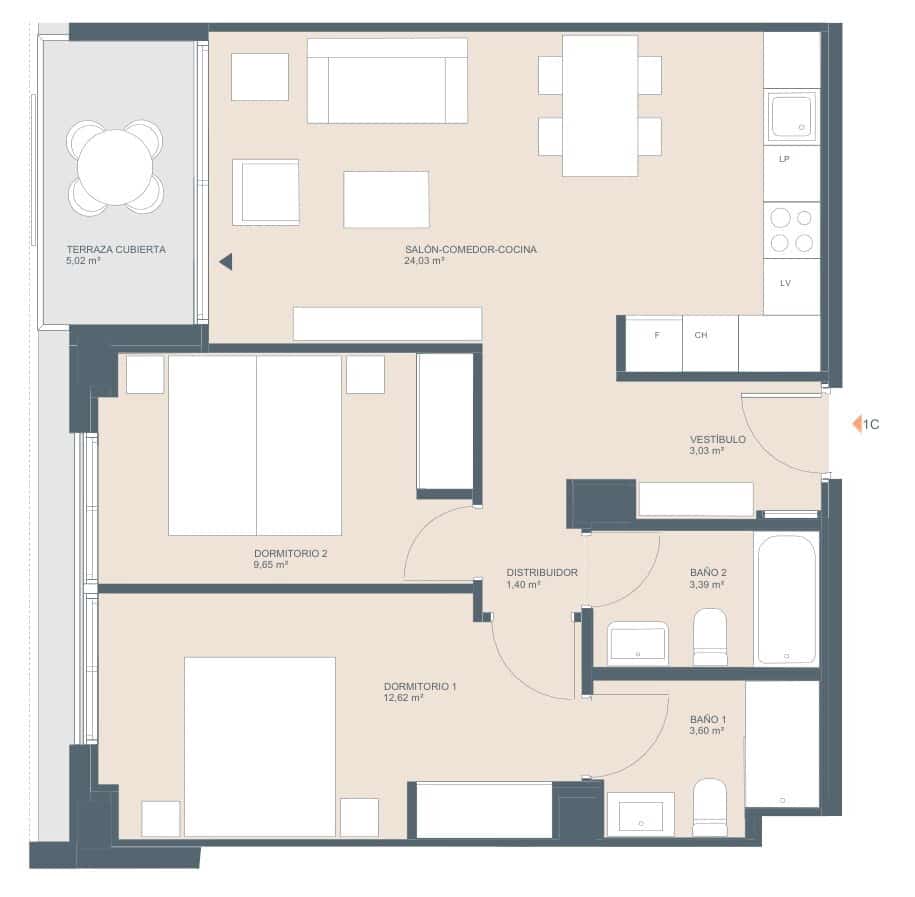 2 soveværelse Lejlighed til salg i Javea / Xabia med swimmingpool - € 340.000 (Ref: 8861378)
