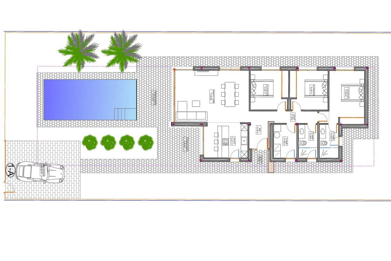 3 bedroom Villa for sale in Els Poblets with pool - € 585,000 (Ref: 9453199)