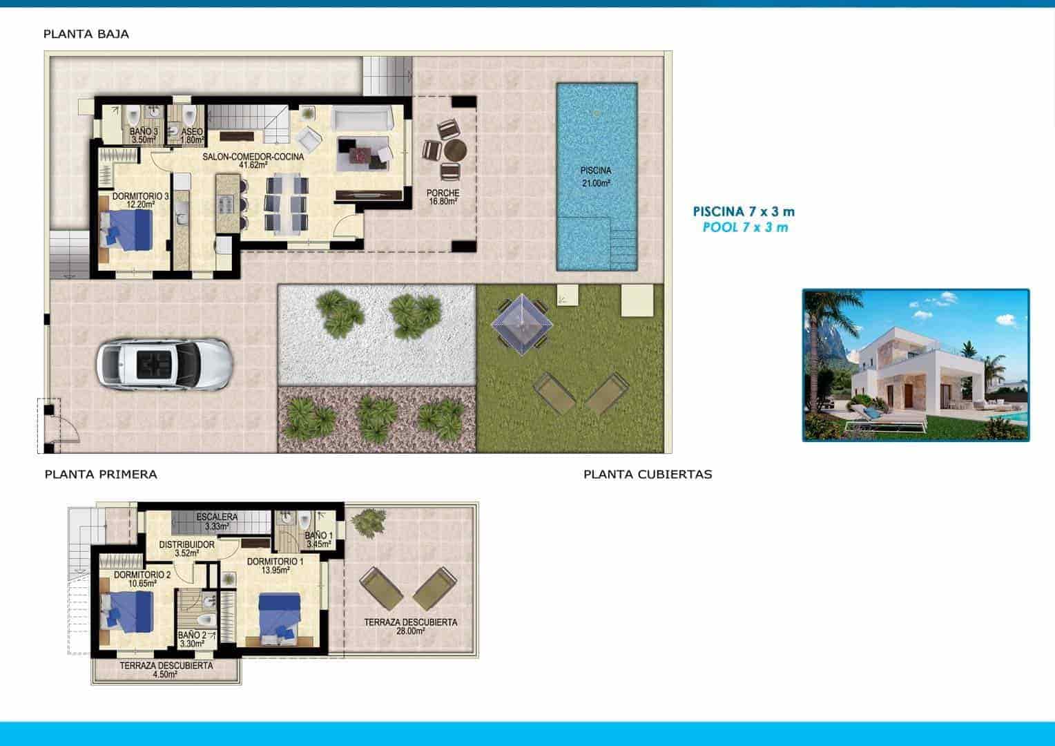 3 soveværelse Villa til salg i Polop med swimmingpool - € 759.000 (Ref: 9761057)