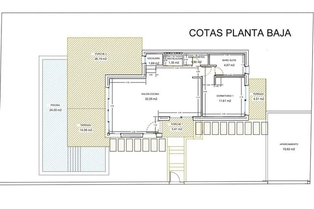 3 slaapkamer Villa te koop in Alcalalí / Alcanalí met zwembad - € 530.000 (Ref: 9761111)
