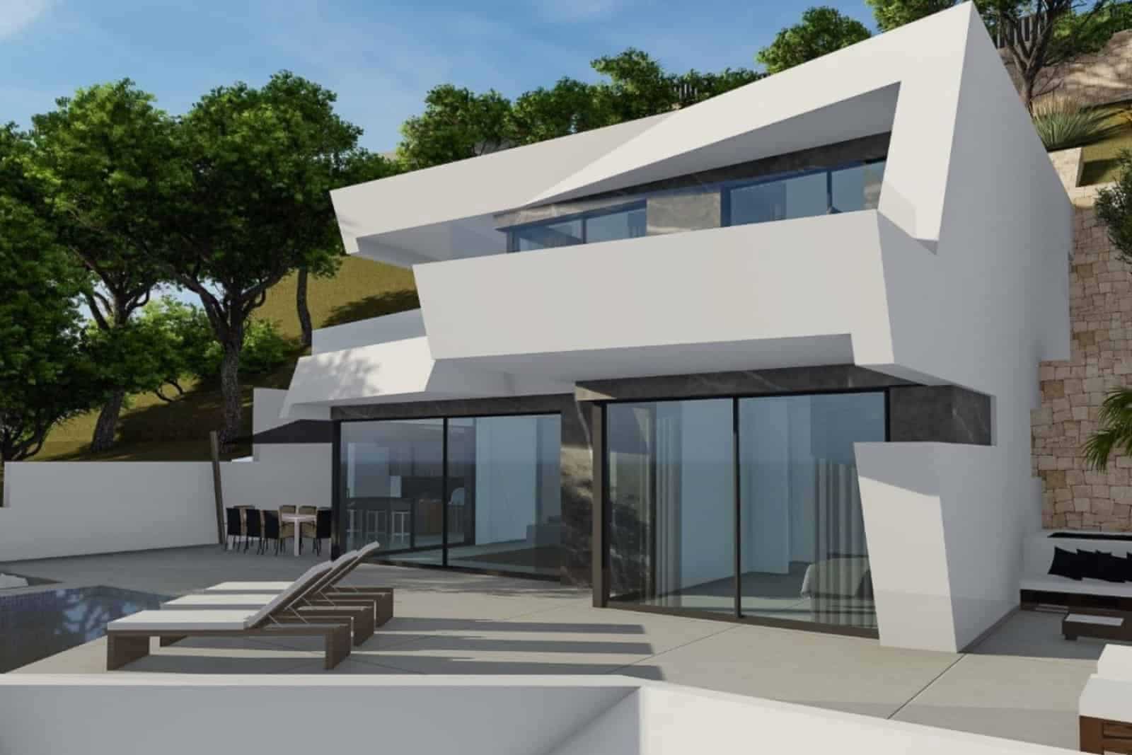 Chalet de 4 habitaciones en Calpe / Calp en venta con piscina - 1.690.000 € (Ref: 9761131)