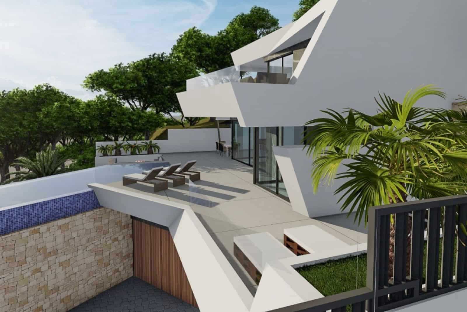 Chalet de 4 habitaciones en Calpe / Calp en venta con piscina - 1.690.000 € (Ref: 9761131)
