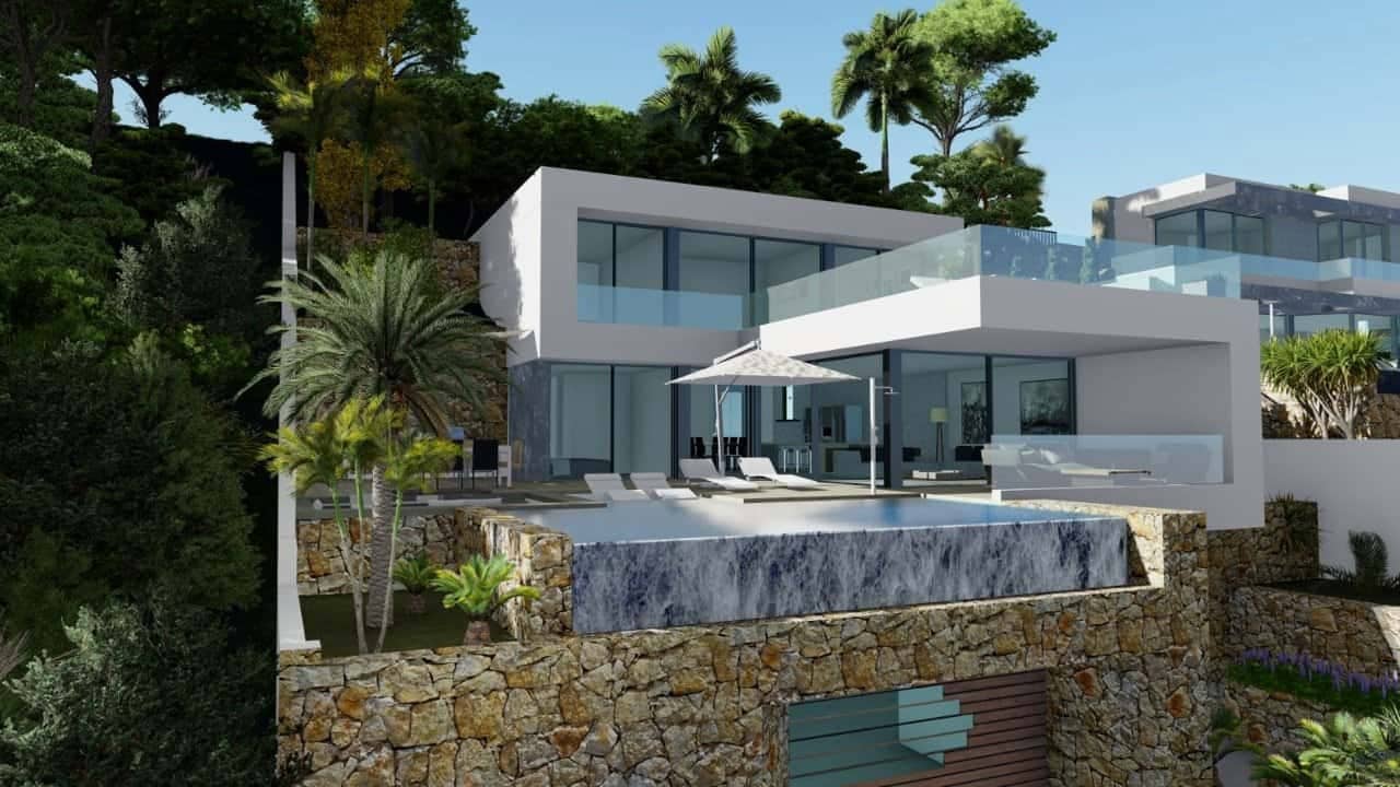 4 sypialnia Willa na sprzedaż w Calpe / Calp z basenem garażem - 1 550 000 € (Ref: 9761237)