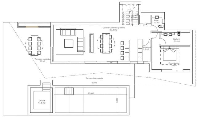 4 quarto Moradia para venda em Partida Tosal - Zona del Castellans, Javea / Xàbia com piscina - 1 575 000 € (Ref: 9761243)