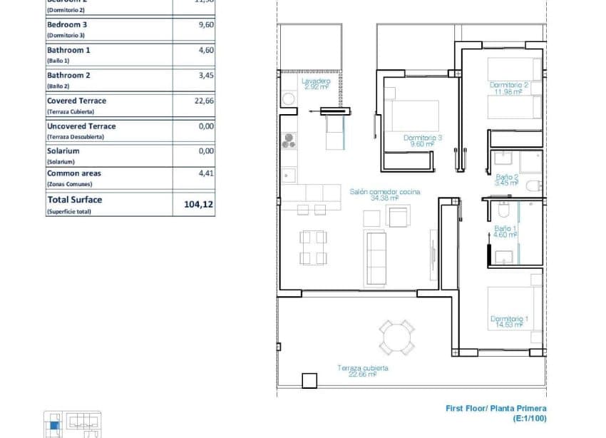 3 camera da letto Appartamento in vendita in Pilar de la Horadada con piscina garage - 398.900 € (Rif: 9101533)