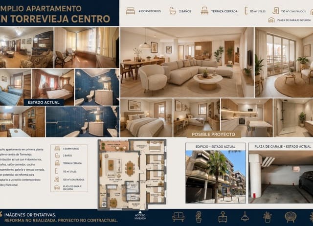 4 camera da letto Appartamento in vendita in Centro - Muelle Pesquero, Torrevieja con garage - 255.000 € (Rif: 9974302)