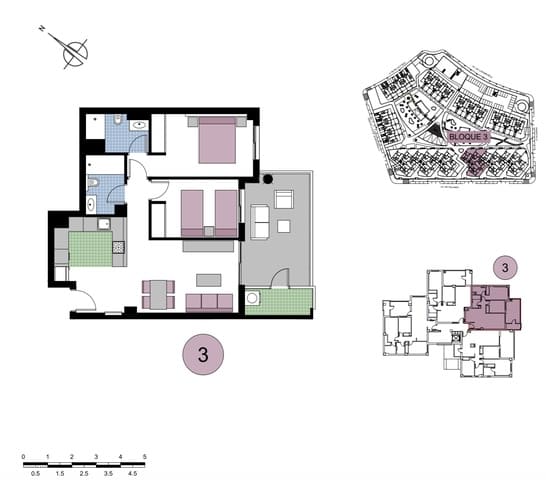 2 soverom Leilighet til salgs i Mil Palmeras, Pilar de la Horadada med svømmebasseng garasje - € 255 000 (Ref: 10127396)