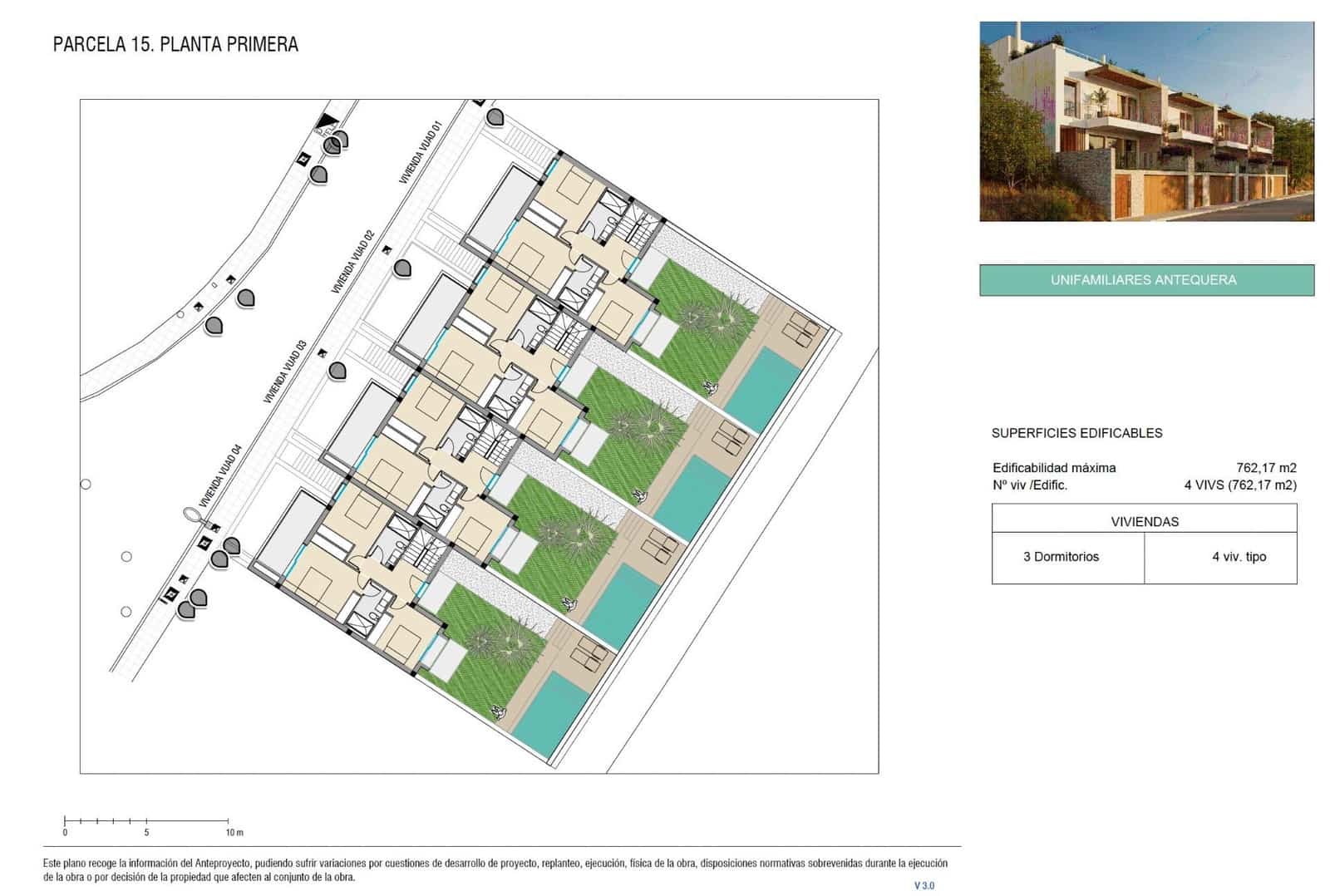 3 camera da letto Villetta a Schiera in vendita in Antequera con piscina garage - 389.900 € (Rif: 10180819)